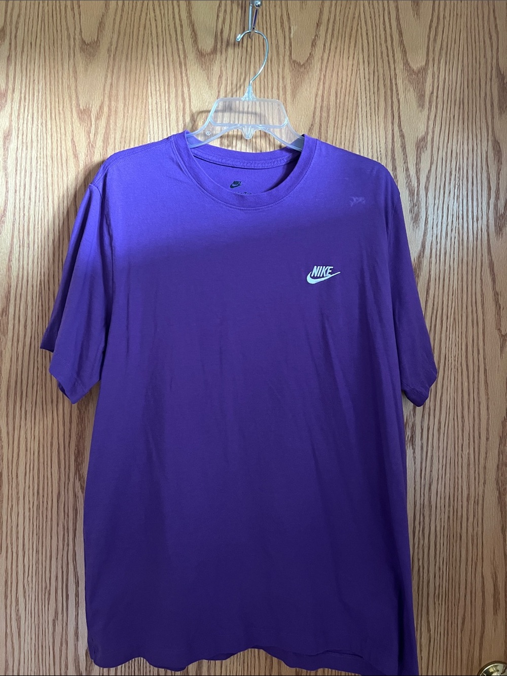 Nike Men's Purple Short-Sleeve Logo Tee